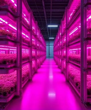 Industrial scale hydroponic growing racks